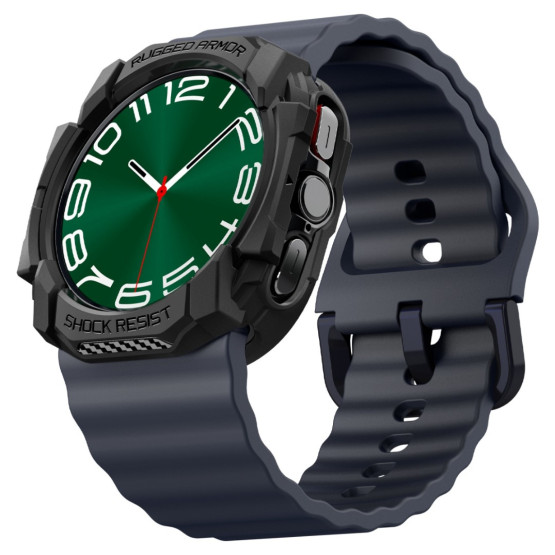 Удароустойчив протектор Spigen Rugged Armor за Samsung Galaxy Watch Ultra - Черен