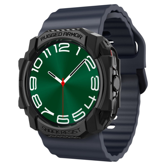Удароустойчив протектор Spigen Rugged Armor за Samsung Galaxy Watch Ultra - Черен
