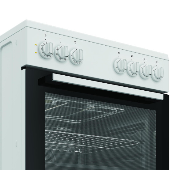 Готварска печка (ток) Indesit I6V5PMW , Бял , Керамични