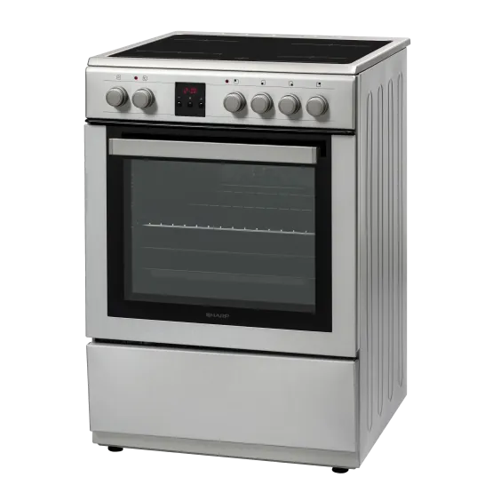 Готварска печка (ток) Sharp KF-76FVDD22IMK-CH , INOX , Керамични