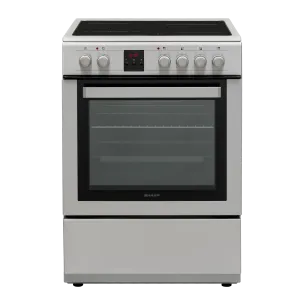 Готварска печка (ток) Sharp KF-76FVDD22IMK-CH , INOX , Керамични