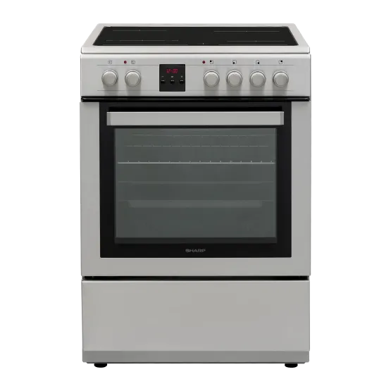 Готварска печка (ток) Sharp KF-76FVDD22IMK-CH , INOX , Керамични