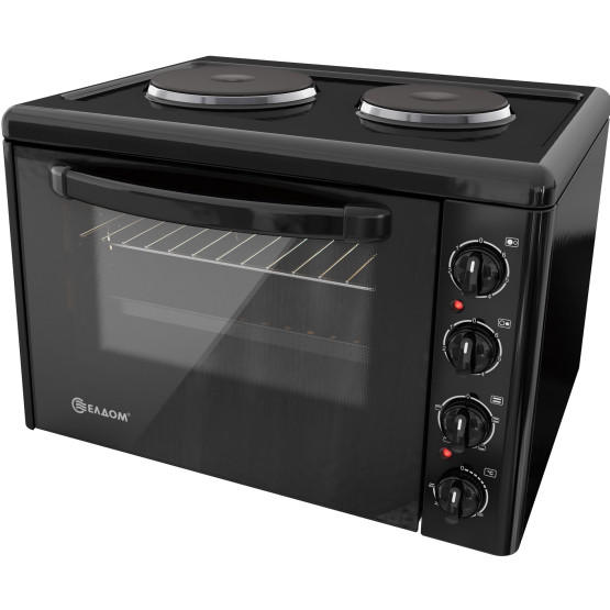 Готварска печка мини Елдом 203VFEN-NEW , 2 ток , Черен - Елдом