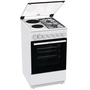 Готварска печка (ток/газ) Gorenje GK5B41WF , 2 газ 2ток , Бял - Gorenje, Готварски печки