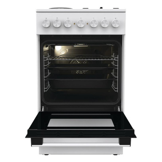 Готварска печка (ток/газ) Gorenje GK5B42WF , 2 газ 2ток , Бял