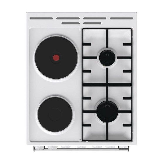 Готварска печка (ток/газ) Gorenje GK5B42WF , 2 газ 2ток , Бял