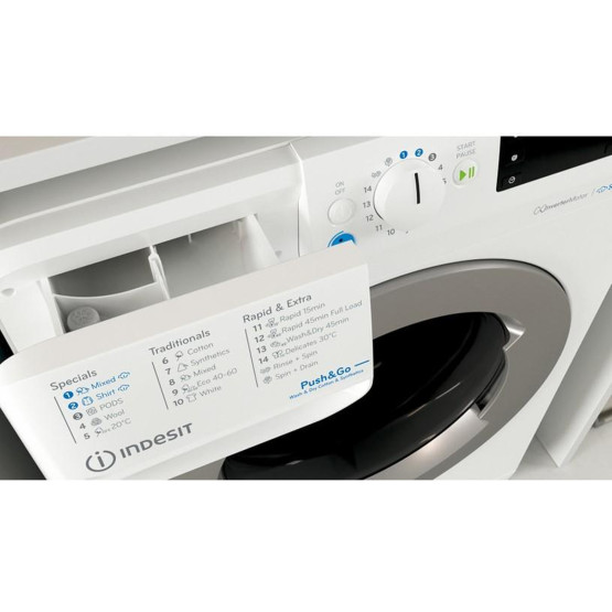 Пералня със сушилня Indesit BDE 86436 WSV EE , 1400 об./мин., 8.00 kg, 6 kg, D