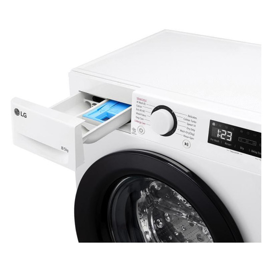 Пералня със сушилня LG F2DR508SBW , 1200 об./мин., 5 kg, 8.00 kg, E