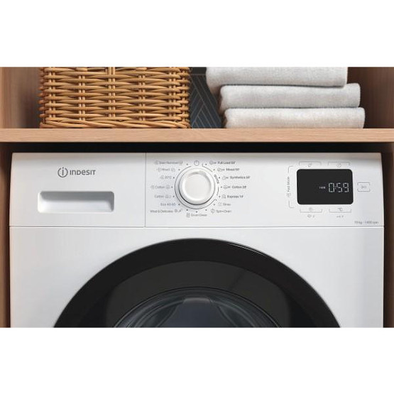 Пералня Indesit IM 1064B MY TIME EE , 10.00 kg, 1400 об./мин., A , Бял