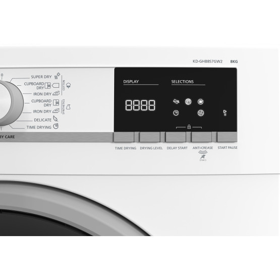Сушилня Sharp KD-GHB8S7GW2 , 8 kg, A++ , Бял - Sharp