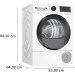 Сушилня Bosch WQG24501BY , 9 kg, D , Бял