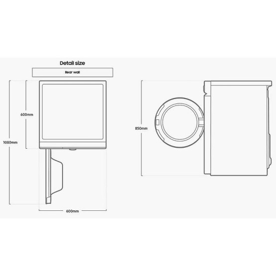 Пералня Samsung BeSpoke WW11BB944DGHS7 , 11.00 kg, 1400 об./мин., A , Бял - Samsung