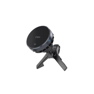 Стойка за кола ttec AirCharger Drive Pro Qi2/MagSafe 15W Wireless Fast Charger/In-Car Phone Holder with Cooling Techn. - Черна