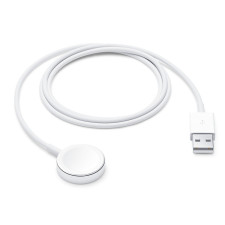 Безжично зарядно 220V Apple Magnetic Charging Cable for Apple Watch 1м, Бяло, MX2E2ZM/A