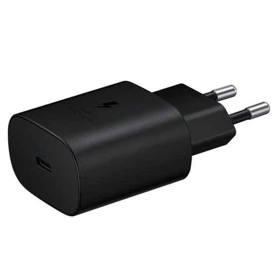Зарядно 220V Samsung Quickcharge 25W USB -C с кабел Type C Travel Charger - Черно, EP-TA800XBE