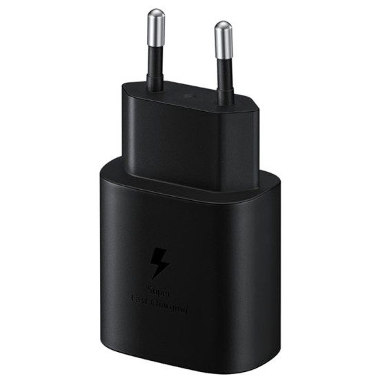 Зарядно 220V Samsung Quickcharge 25W USB -C с кабел Type C Travel Charger - Черно, EP-TA800XBE