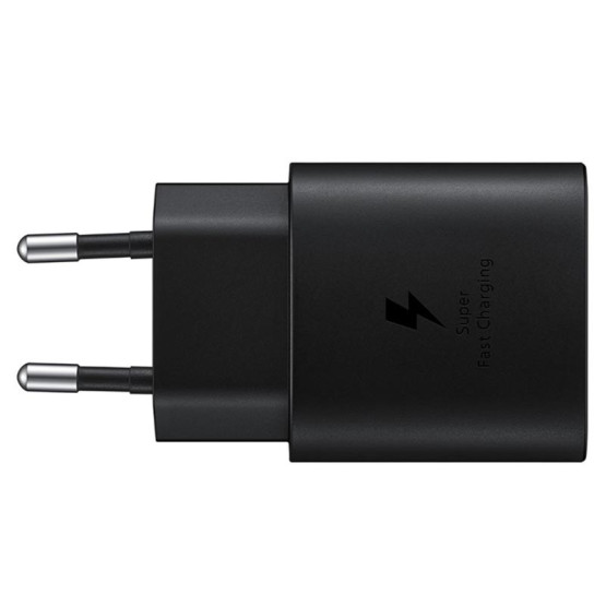 Зарядно 220V Samsung Quickcharge 25W USB -C с кабел Type C Travel Charger - Черно, EP-TA800XBE