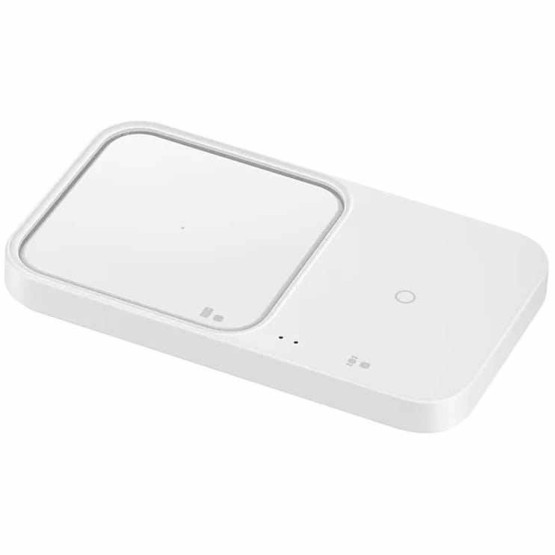 Безжично Зарядно Wireless Charger Samsung Duo, 15W, 1.67A, (w/o TA) - Бяло, EP-P5400BWEGEU