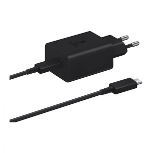 Зарядно 220V Samsung Super Fast Charging 45W USB -C с кабел Type C Travel Charger - Черно, EP-T4510XBE