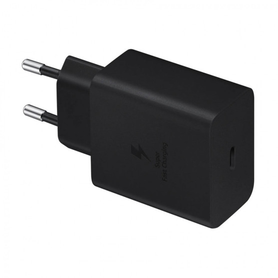 Зарядно 220V Samsung Super Fast Charging 45W USB -C с кабел Type C Travel Charger - Черно, EP-T4510XBE