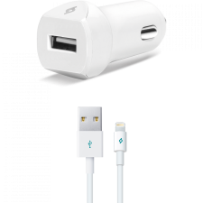 Зарядно за кола 12V SpeedCharger USB In-Car Charger, 2.1A, incl. Lightning Cable - Бяло