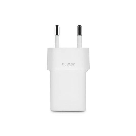 Зарядно 220V ttec SmartCharger 20W PD, USB-C - Бяло