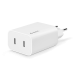 Адаптер ttec SmartCharger Duo PD 40W Travel Charger USB-C + USB-C - Бял
