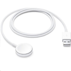 Зарядно Apple Magnetic Charging Cable за Apple Watch, 1m - Бял, MW6A3ZE/A
