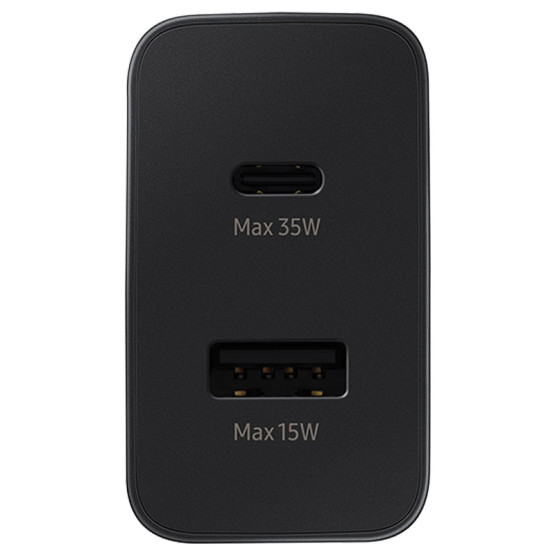 Адаптер 220V Samsung Dual USB Travel Charger 35W - Черен, EP-TA220NBE