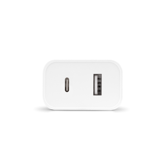 Адаптер ttec SmartCharger Duo PD Travel Charger USB-C+USB-A 32W - Бял