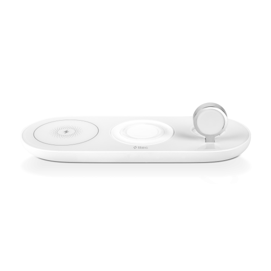 Безжично зарядно ttec AirCharger Trio (3 in 1) iPhone + Apple Watch + AirPods Wireless Speed Charging Station