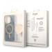 Гръб Guess 4G MagSafe Compatible Case + Зарядно Wireless Charger за iPhone 14 Prо - Син
