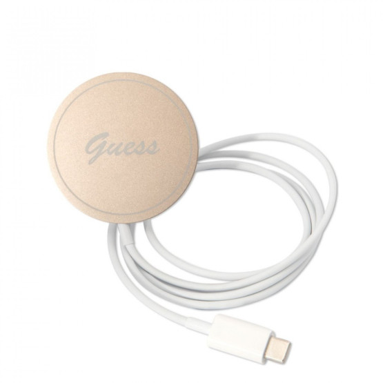 Гръб Guess 4G MagSafe Compatible Case + Зарядно Wireless Charger за iPhone 14 Prо - Син