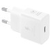 Оригинално Зярядно 220V, Samsung, USB-C 25W,, Travel Charger с Type C Data кабел, Бяло, EP-T2510XBE