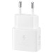 Оригинално Зярядно 220V, Samsung, USB-C 25W,, Travel Charger с Type C Data кабел, Бяло, EP-T2510XBE
