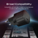 Зарядно 220V ProMate,POWERPORT-25, 25W Power Delivery USB-C Wall Charger • Adaptive Fast Charging Power Delivery • Surge Protection • Automatic Voltage Regulation, Черен