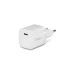 Зарядно 220V ttec SmartCharger GAN 20W PD Travel Fast Charger - Бяло