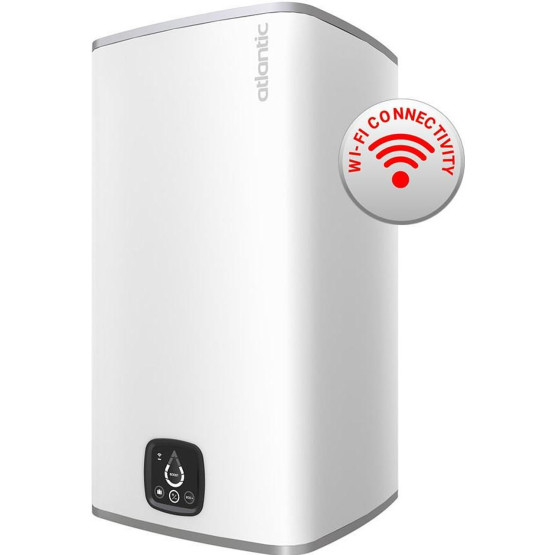 Бойлер Atlantic CUBE 75L 2.4 KW WI-FI БЯЛ (854028)/851339 , 2.4 , 75 , B , Вертикален - Atlantic