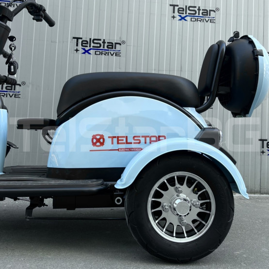 Електрическа триколка 2+1 750.1 ТИП VESPA STYLE с диференциал Нов модел