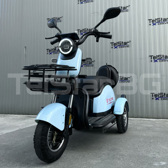 Електрическа триколка 2+1 750.1 ТИП VESPA STYLE с диференциал Нов модел