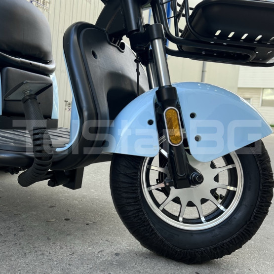 Електрическа триколка 2+1 750.1 ТИП VESPA STYLE с диференциал Нов модел