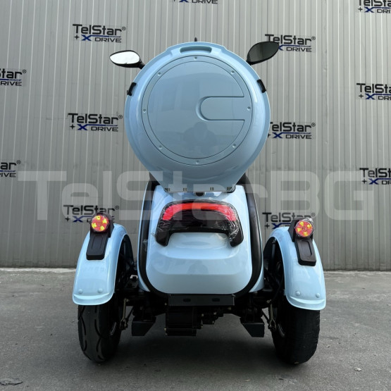 Електрическа триколка 2+1 750.1 ТИП VESPA STYLE с диференциал Нов модел
