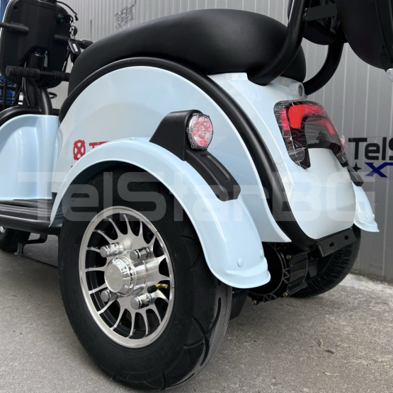 Електрическа триколка 2+1 750.1 ТИП VESPA STYLE с диференциал Нов модел