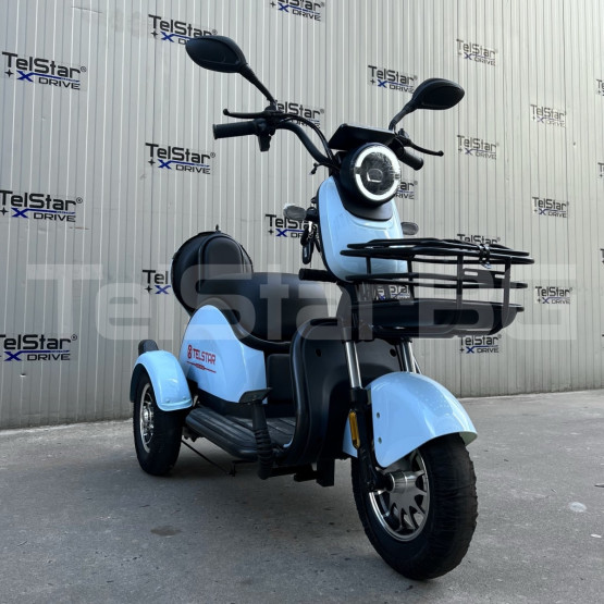 Електрическа триколка 2+1 750.1 ТИП VESPA STYLE с диференциал Нов модел