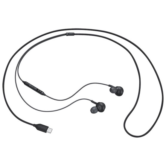 Оригинални слушалки Samsung Type C Stereo HF - Черни, EO-IC100BBE