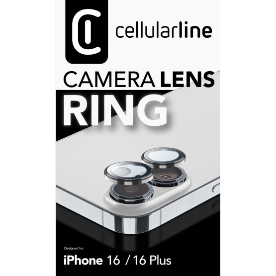 Закален протектор за камера Ring за iPhone 16/16 Plus