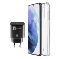 Пакет за Samsung Galaxy S22- Калъф + Зарядно 220V UBS-C 25W