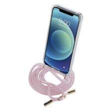 Калъф връзка за врат за iPhone 12 mini, Розов