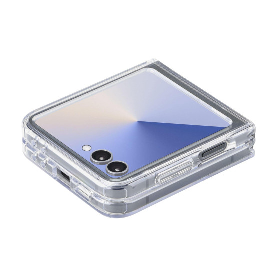 Прозрачен калъф Impact за Samsung Galaxy Z Flip 7 – силиконов, удароус