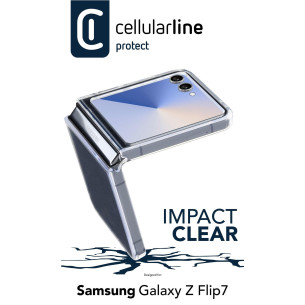 Прозрачен калъф Impact за Samsung Galaxy Z Flip 7 – силиконов, удароус